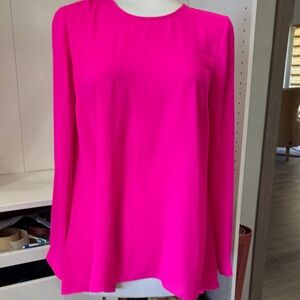 Vince Camuto Fuchsia Long Sleeve Blouse